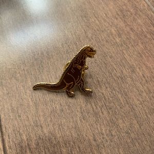 (Brand New) Gold Dinosaur Brooch Pin